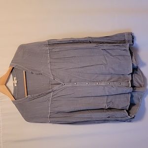 Tea U Rose Flowy Button Up Top